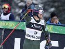 Amerian Tommy Ford se raduje z vítzství v obím slalomu v Beaver Creeku.