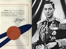 Listina o pistoupení k NATO podepsaná 17. kvtna 1949 v Londýn králem Jiím...