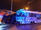 V libereckém Dolním Hanychov se srazily dv tramvaje, zadní vz jedné soupravy...