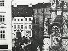 Snmek z roku 1860, pohled z dnenho Hornho nmst v Olomouci na msta, kde...