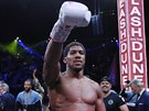 Anthony Joshua po vítzném souboji s Andym Ruizem.