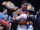 Anthony Joshua po vítzném souboji s Andym Ruizem.