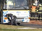 Na Chodov se srazily dva autobusy. (4.12.2019)