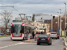 Olomouck dopravn podnik vrtil do provozu tramvaj typu EVO1/o s evidennm...