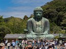 Socha Buddhy ve městě Kamakura