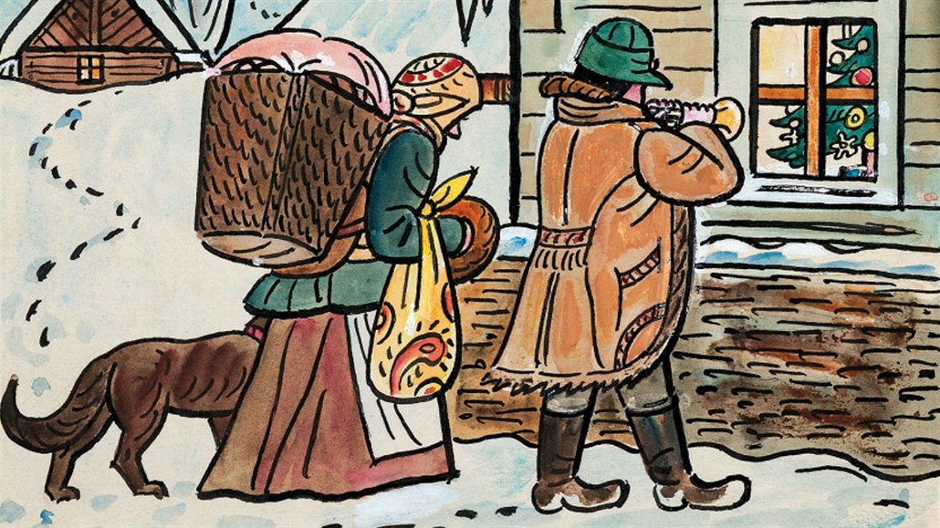 Josef Lada: �t�drý ve�er