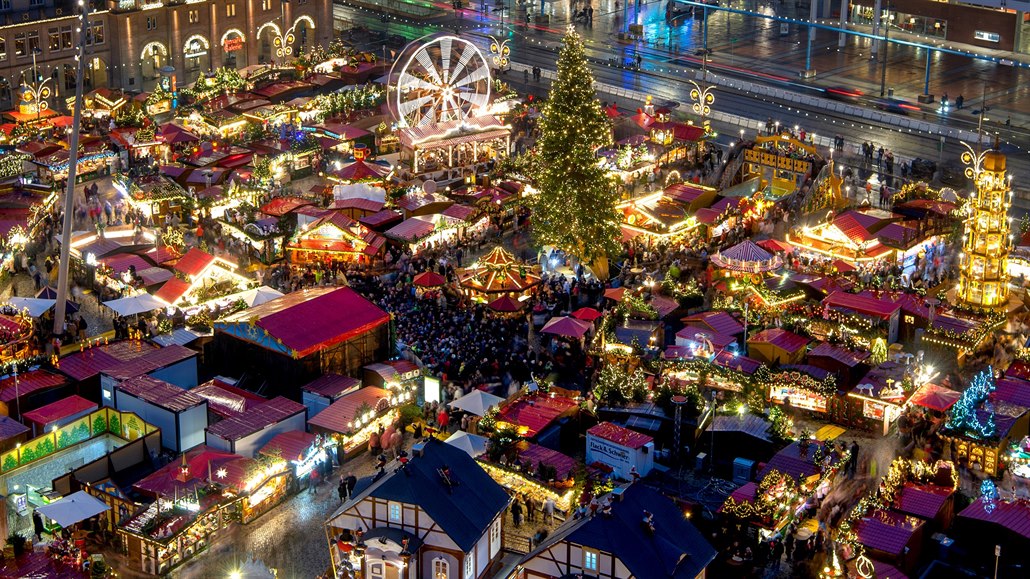 Vánoční trhy v německých Drážďanech (prosinec 2019)