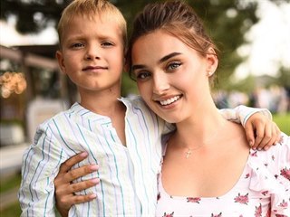 Veronika Didusenková se synem Alexem