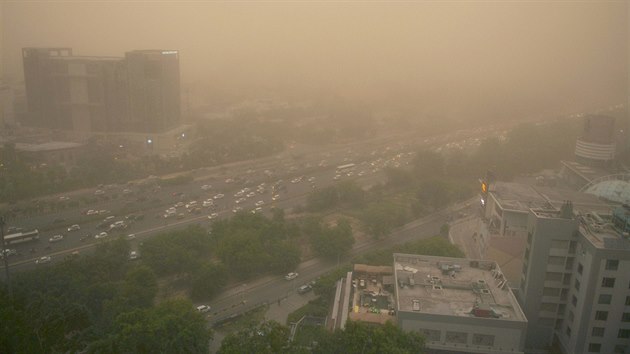 Smog v indickm mst Gurugram (erven 2019)