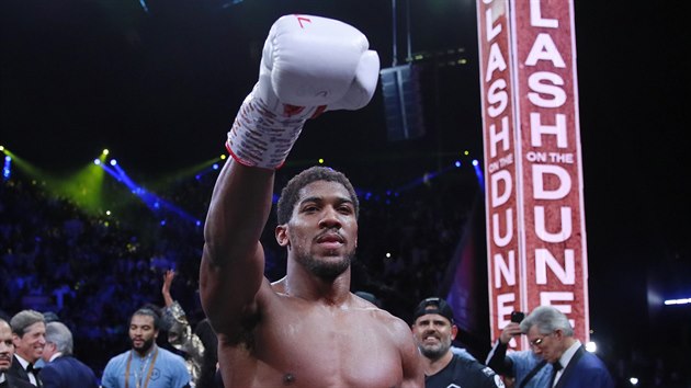 Anthony Joshua po vtznm souboji s Andym Ruizem.