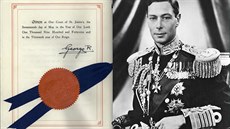 Listina o přistoupení k NATO podepsaná 17. května 1949 v Londýně králem Jiřím...