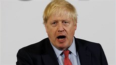 Britský premiér Boris Johnson bhem pedvolební kampan. (6. prosince 2019)