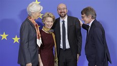 editelka Evropské centrální banky Christine Lagardeová, pedsedkyn Evropské...