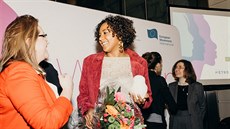 P�edávání cen Women of Europe Awards. V jedné z kategorií vyhrála �e�ka Johanna...
