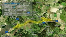 Zhruba pt kilometr dlouhá silnice (lut) má propojit trasu od Mostu s...