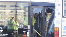 Na Chodov se srazily dva autobusy. (4.12.2019)