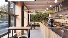 Architekti Pavel Nový a Vít Svoboda z ateliéru 0,5 Studio navrhli novou kavárnu...