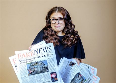 Studentka Tereza Krámarová, která vede projekt Fakescape