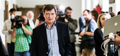 David Rath ped soudní síní v budov Krajského soudu v Praze (13. 5. 2015)