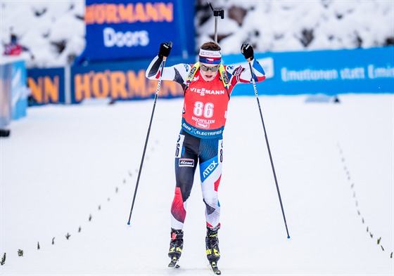 esk mladk Jakub tvrteck zaznamenal ve sprintu v Hochfilzenu ivotn...