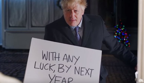 Britský premiér Boris Johnson sehrál parodii na klasickou scénku z oblíbeného...