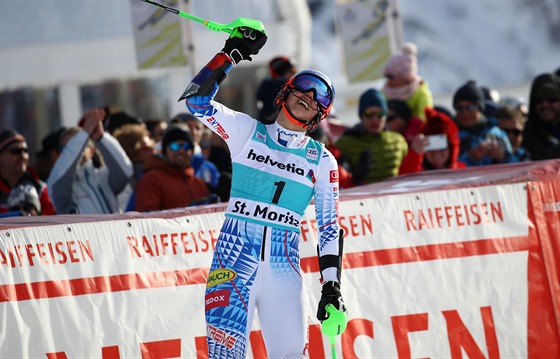 Slovenka Petra Vlhová, vítzka paralelního slalomu ve Svatém Moici