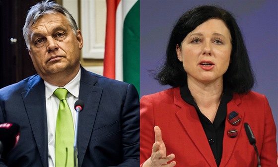 Viktor Orbán a Věra Jourová