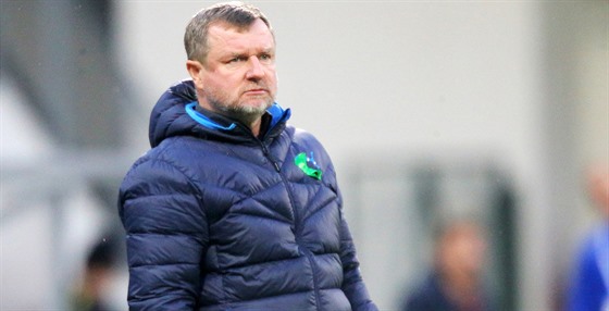 Trenér Pavel Vrba bhem svého posledního utkání na lavice Viktorie Plze.