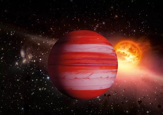 Ilustrace možné podoby „naší“ exoplanety XO-5 b.