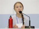Greta Thunbergová bhem konference COP25 klimatického summitu v Madridu (15....