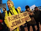 Karlovy Vary, 19.12.2019, akce "Konec vlády jedné straky!" poadující demisi...