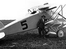 Závodní speciál Aero A.18C a pilot Josef Novák