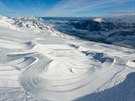 Velkorysý snowpark v Hochzillertalu