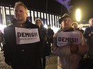 Lidé ve Zlíně demonstrují 19. prosince 2019 za odstoupení premiéra Andreje...