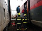 Drn hasii evakuovali v Zmrsku cestujc z bratislavskho expresu pomoc...