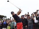 Patrick Reed pi Prezidentském poháru v Melbourne.