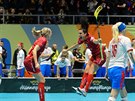 výcarské florbalistky se radují, otoily utkání s ekami v semifinále ze...