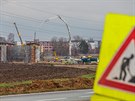 Mezi Hradcem Králové a Jaromí pokrauje stavba dálnice D11. (24. listopadu...