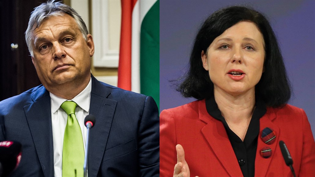 Viktor Orbán a V�ra Jourová