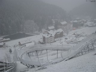 Ráno v Peci pod Sněžkou (13. 12. 2019)