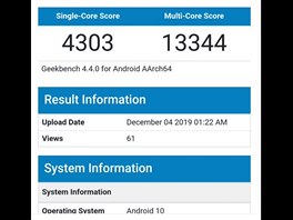 Skre ipsetu Snapdragon 865 v testu Geekbench