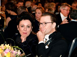 Laureátka Nobelovy ceny za literaturu Olga Tokarczuková a védský princ Daniel...