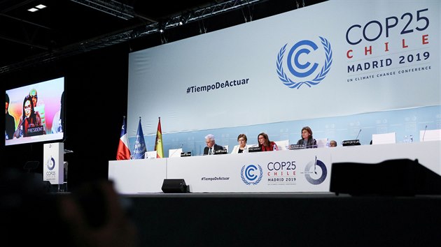 Na klimatick� konferenci v Madridu promluvila mimo jin� i prezidentka Chille Carolina Schmidt. (15. prosince 2019)