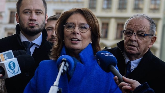 Opozin kandidtka na ad polskho prezidenta Malgorzata Kidawov-Blosk na snmku z 8. prosince 2019