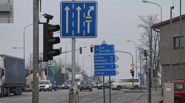 Křižovatka Masarykovy ulice a severovýchodního obchvatu by v budoucnu byla velkým špuntem pro dopravu v Havlíčkově Brodě.