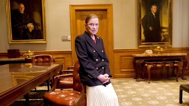 Americk soudkyn Ruth Bader Ginsburgov na snmku z 27. dubna 2009