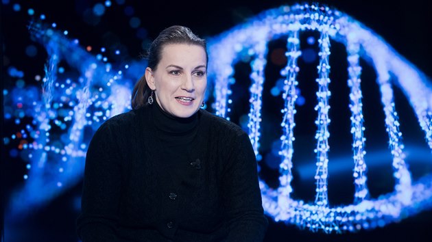 Forenzní genetička Halina Šimková v diskusním pořadu Rozstřel. (12. prosince 2019)