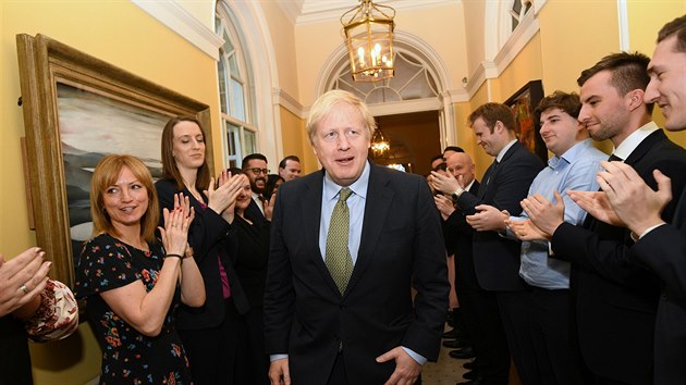 Britsk premir a vtz pedasnch parlamentnch voleb Boris Johnson (13. prosince 2019)