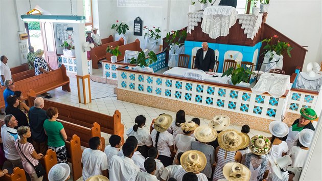 Kostel ostrova Rarotonga rozeznv pi nedlnch mch radostn gospel.