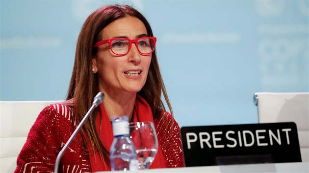 Na klimatick konferenci v Madridu promluvila mimo jin i prezidentka Chille Carolina Schmidt. (14. prosince 2019)